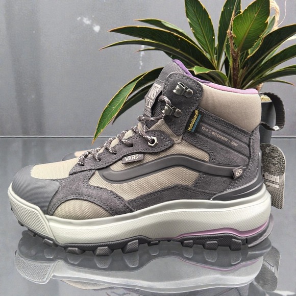 Vans Other - Vans MTE Crestline Waterproof Hiking Boots – Gray/Purple – Men's 7 / Women's 8.5